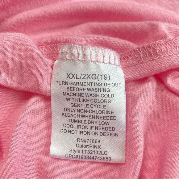 Disney Lilo & Stitch Weird But Cute Tee Stitch Pink Sz XXL - Picture 8 of 9